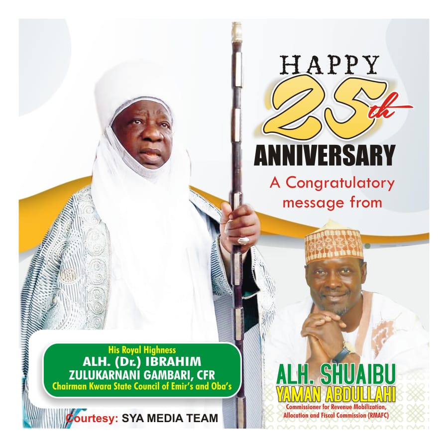 25thAnniversary: Yaman salutes Emir of Ilorin