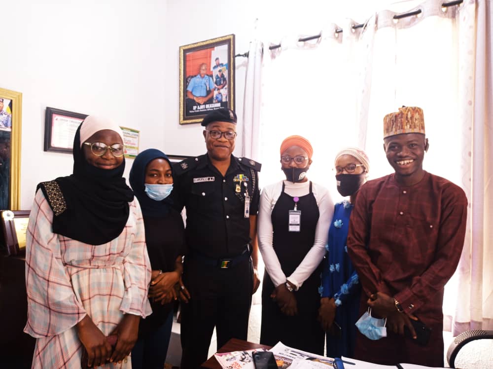 Kaosara Abdulrasaq and team calls attention of Kwara State police command over the need for the security agency dialogue on different challenges youth are facing in the state