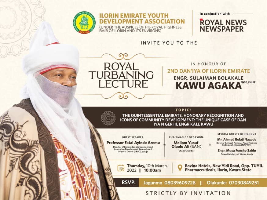 Dan Iyan Ngeri: Ilorin Emirate Youths Partner Royal News to hold Pre-Turbaning Lecture