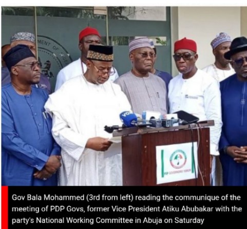 Rivers gov absent as Atiku, PDP govs, stakeholders meet in Abuja